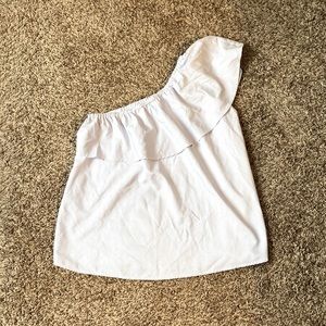 Ruffle One Shoulder Blouse